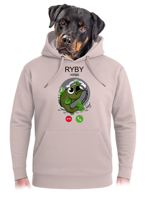 Ryby volají unisex mikina premium Rose Chalk