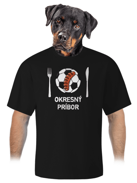 Okresný príbor unisex tričko oversized Black