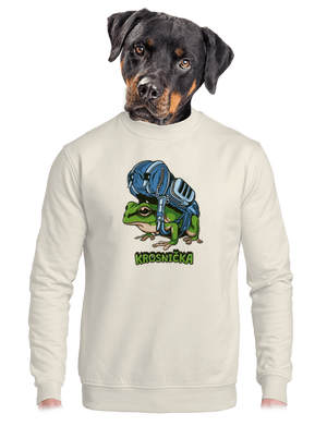 Krosnička unisex mikina bez kapucne Off White