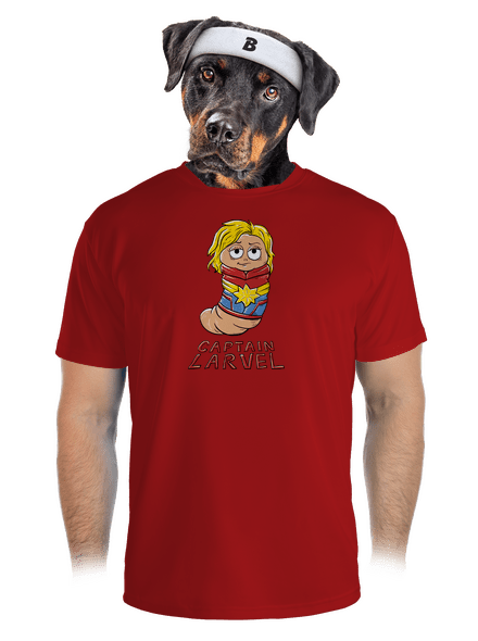 Captain Larvel pánske športové tričko Red Mal
