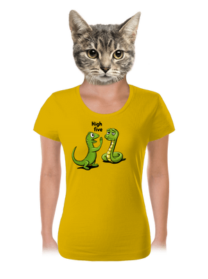 High Five dámske tričko Yellow