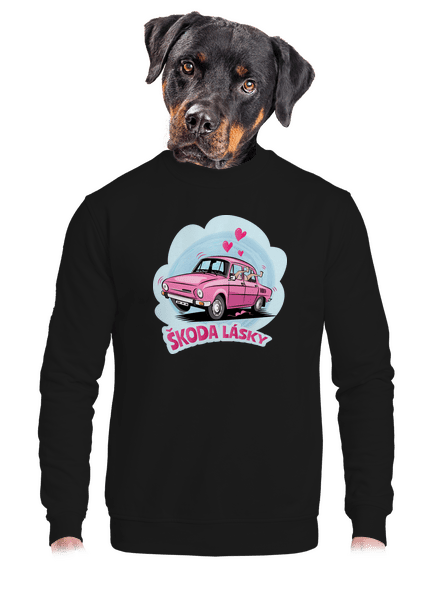 Škoda lásky unisex mikina bez kapucne Black