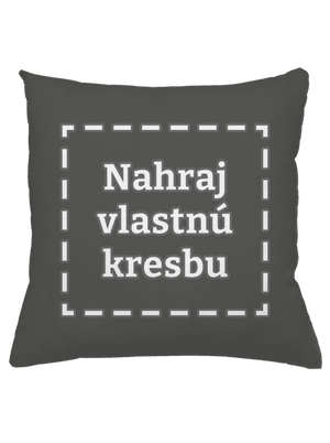 Detské kresby - Nahraj vlastnú vankúš Gray Pol