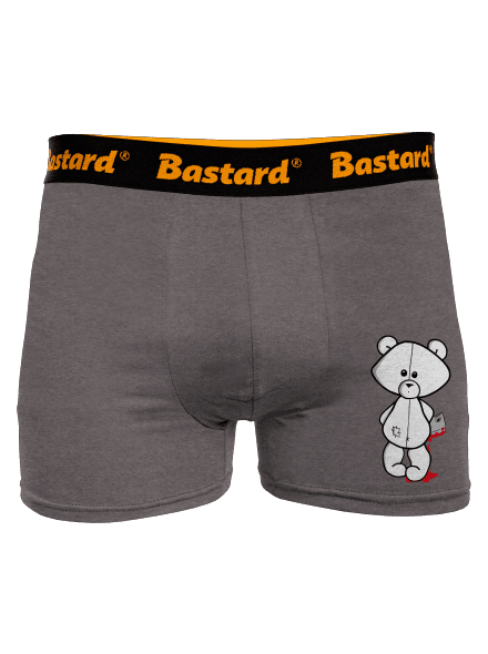 Méďa zabijak boxerky Gray Melange