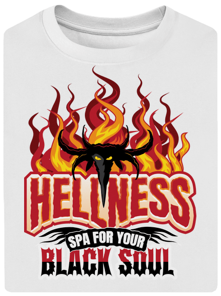 Hellness unisex tričko oversized White