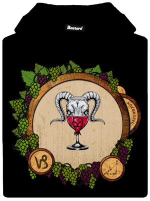 Vínny horoskop: Kozorožec pánska mikina klokanka Black