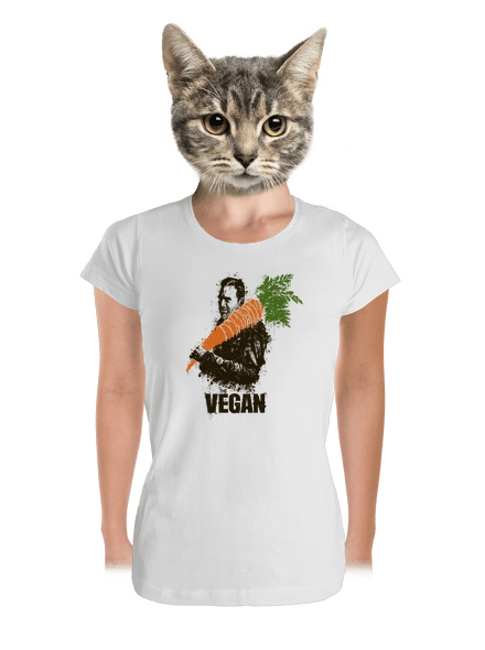Vegan dámske tričko prémium White