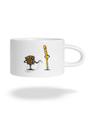 Plug-in jack hrnček makronka White