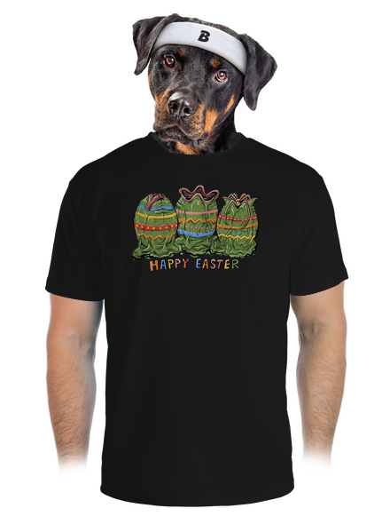 Happy Easter pánske športové tričko Black