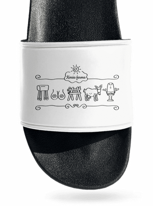 Kozia farma šľapky White