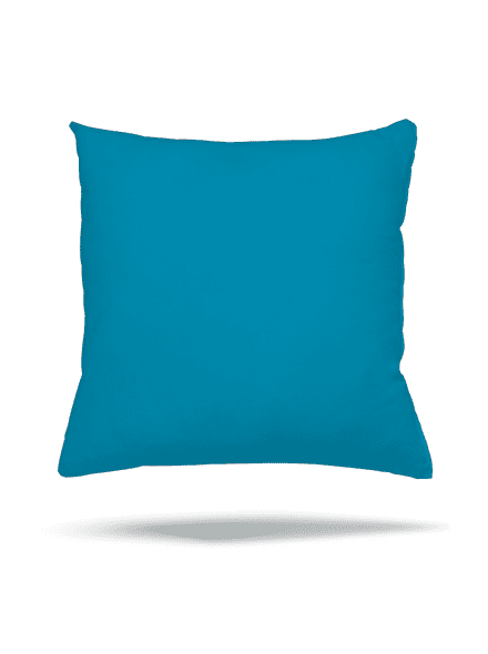 Bez potlače vankúš Blue Turquoise