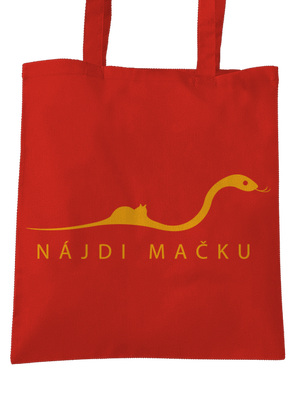 Nájdi mačku taška Bright Red