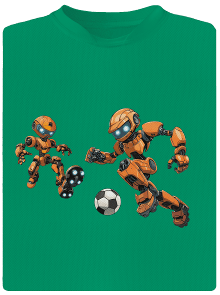 AI futbal detské športové tričko Kelly Green Mal
