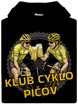Klub cyklo pičov dámska mikina klokanka Black