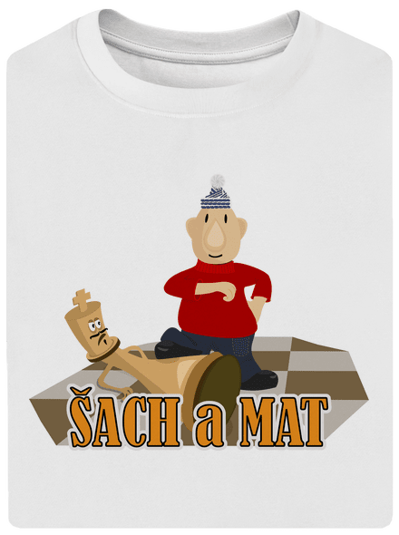 Šach a Mat unisex tričko oversized White
