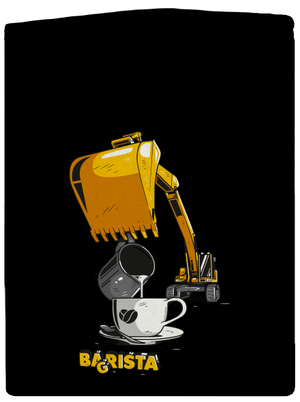 Bagrista pánska mikina na zips Black