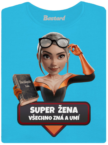 Super mama dámske tričko Blue Atol