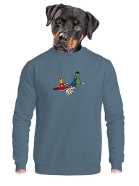 unisex mikina bez kapucne