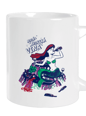 Malá mořská vína veľký hrnček White