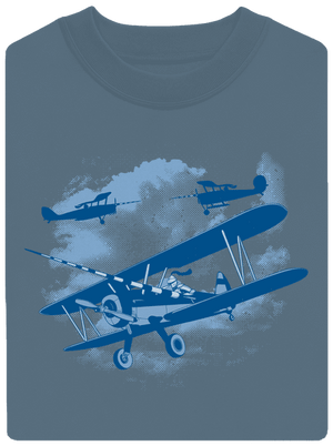 Rytieri nebies unisex mikina bez kapucne Nordic Blue