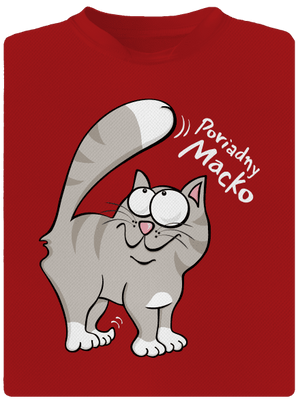 Macko a Micka pánske športové tričko Red Mal