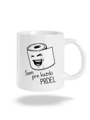 Prdel klasický hrnček White