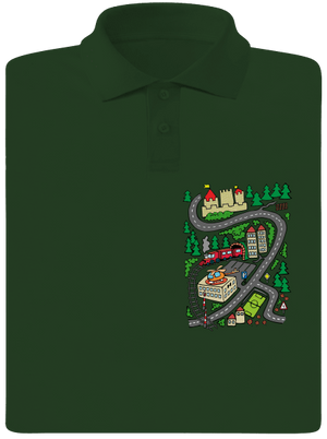 Cesta pánska polokošeľa Bottle Green Mal