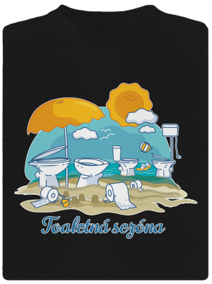 Toaletná sezóna detské športové tričko Black