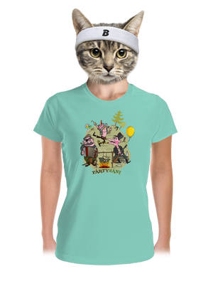 Pártyzáni dámske športové tričko Mint Mal