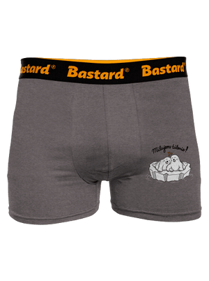 Milujem túlenie boxerky Gray Melange