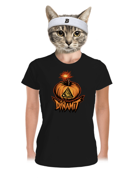 Dýňamit dámske športové tričko Black
