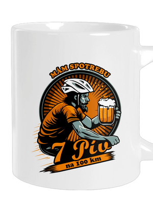 Spotreba 7 na 100 veľký hrnček White