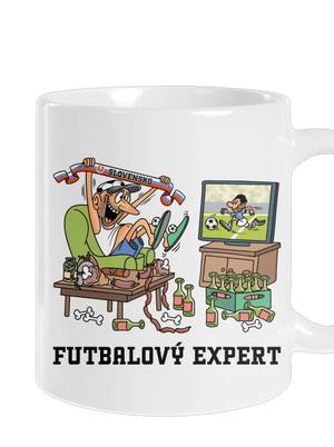 Futbalový expert klasický hrnček White