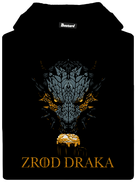 Zrod draka detská mikina klokanka Black