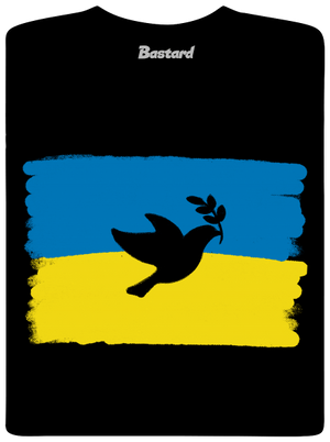 Ukrajina - Holubica pánske dlhý rukáv Black