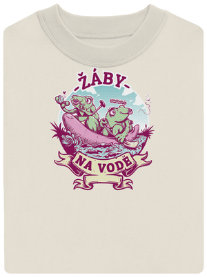 Žaby na vode unisex mikina bez kapucne Off White