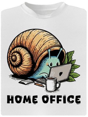 Slimákov home office pánske športové tričko White