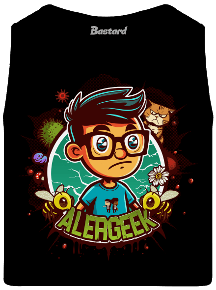 Alergeek pánske tielko Black