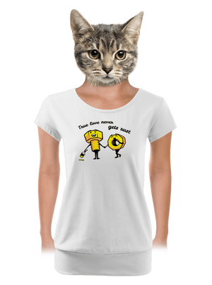 dámske tričko s lemom