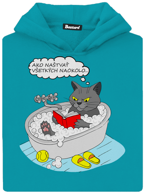 Ako všetkých naštvať detská mikina klokanka Hawaiian Blue