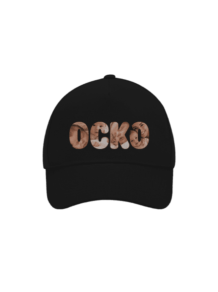 Nápis ocko z vlastných fotiek šiltovka baseballka Black