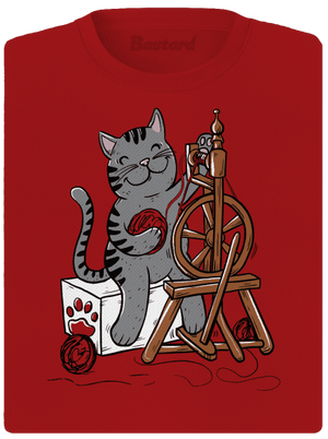 Mačka pradie dámske športové tričko Red Mal