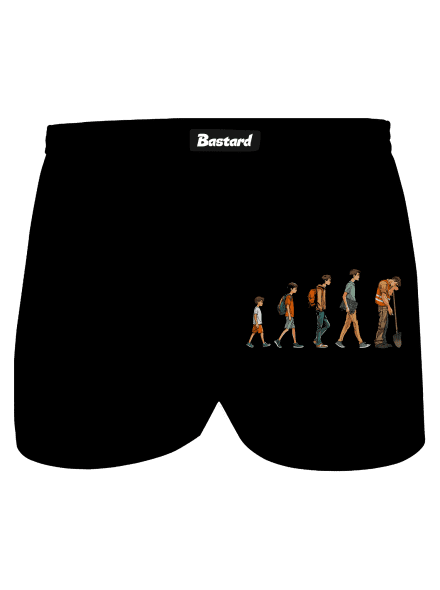 Evolúcia študenta pánske trenky Black