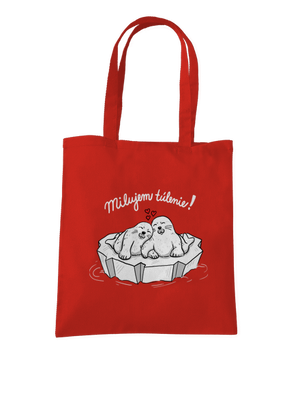 Milujem túlenie taška Bright Red