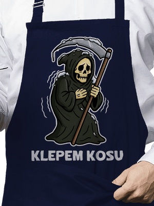 Klepem kosu zástera Navy