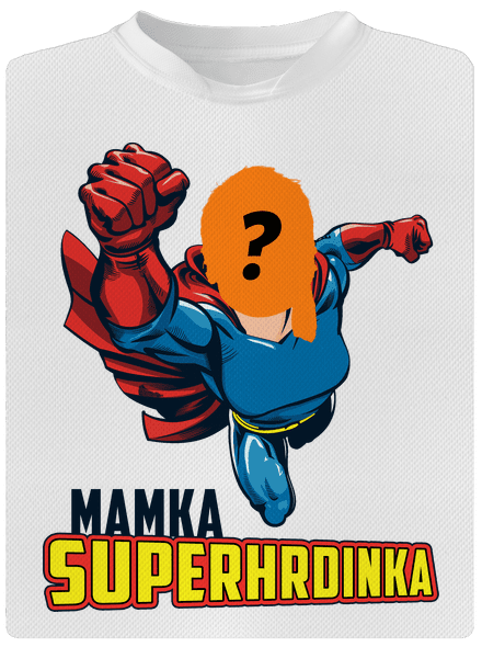 Mamka superhrdinka detské športové tričko White