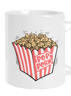 Popporn veľký hrnček White