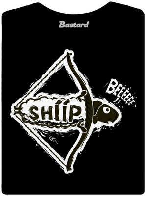 Shííp dámske tričko s lemom Black