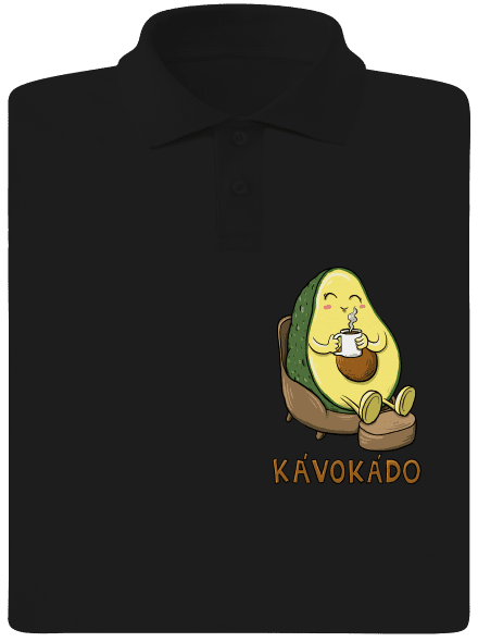 Kávokádo pánska polokošeľa Black