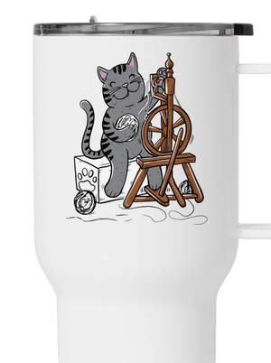 Mačka pradie termohrnček White